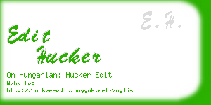 edit hucker business card